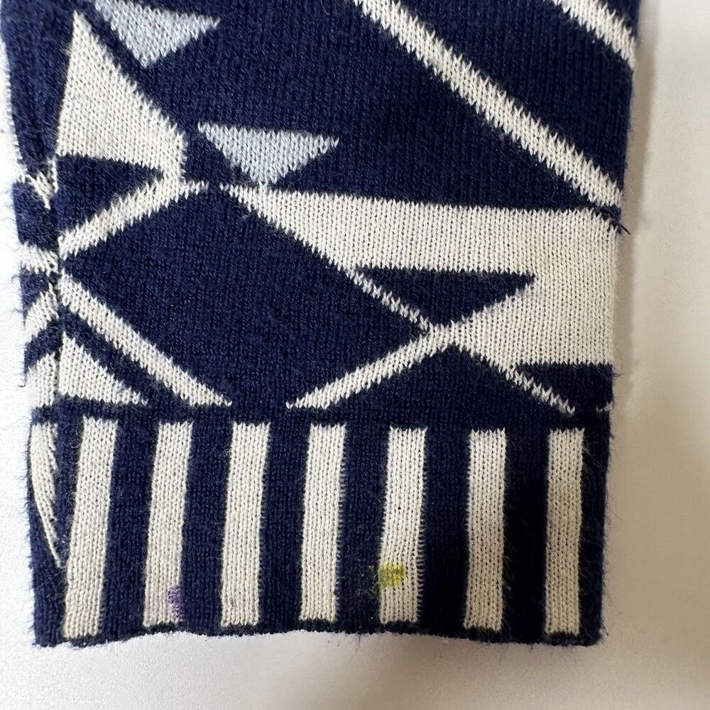 Pink Republic Cardigan Sweater Sz M Blue Long Sleeve Southwest Aztec Print - Picture 12 of 15
